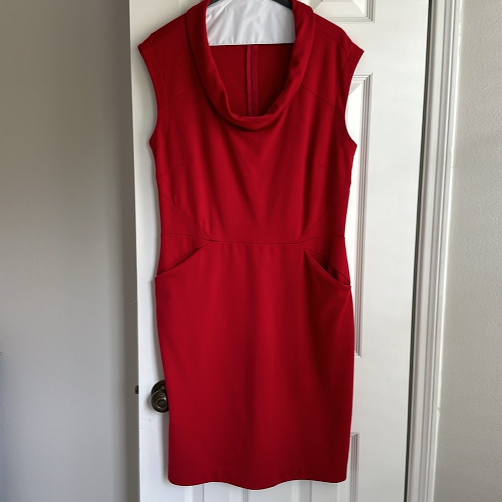 Banana Republic ponte Cowl-neck dress Sz 12